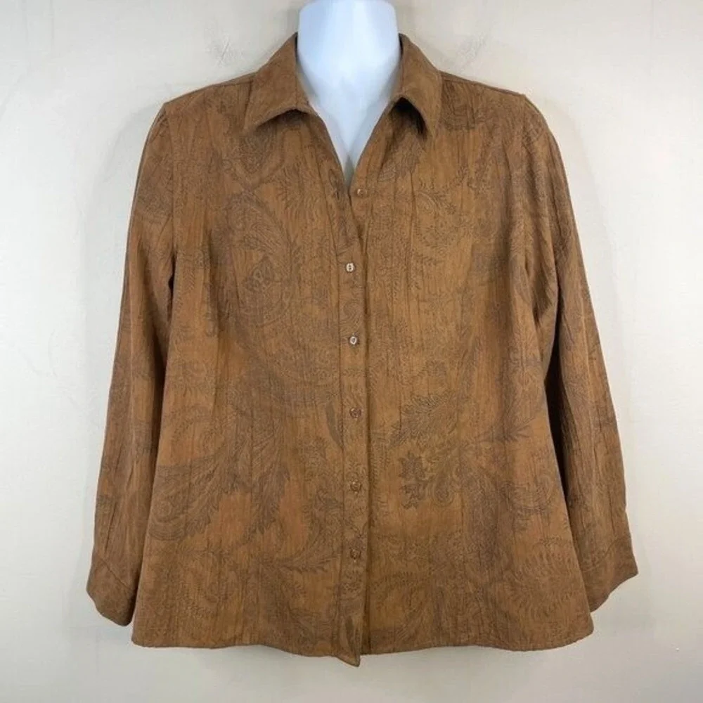 Vintage Sueded Jacket Shacket XLarge Western Country Cowgirl Top Earthy Neutral